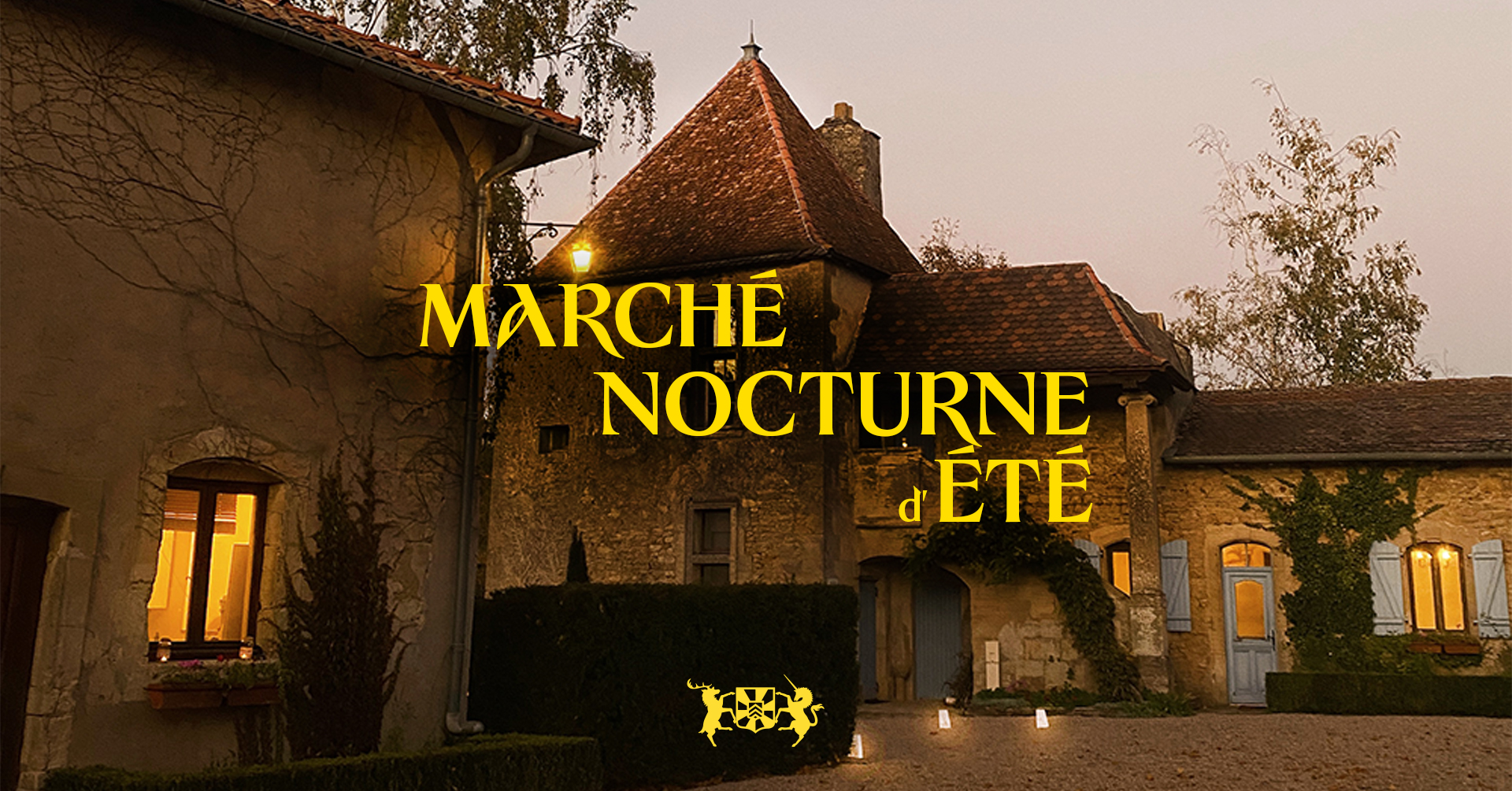 Marché nocture de producteurs locaux au château